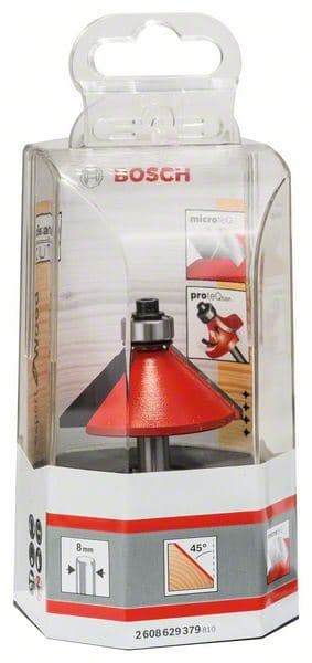 Glodalo za skošavanje ivica Bosch 2608629379, 8 mm, D 44 mm, L 18,5 mm, G 61 mm - slika 2