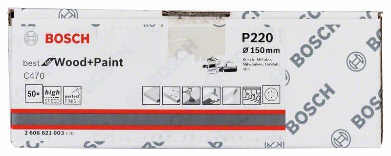 Brusni list C470, paket od 50 komada Bosch 2608621003, 150 mm, 220 - slika 2