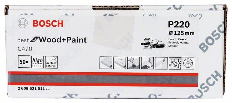 Brusni list C470, paket od 50 komada Bosch 2608621011, 125 mm, 220 - slika 2