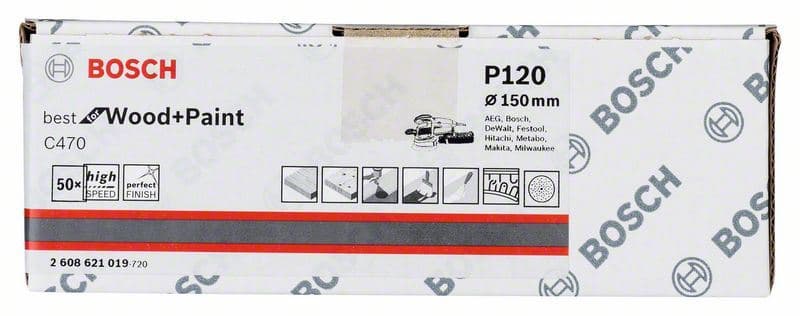 Brusni list C470, paket od 50 komada Bosch 2608621019, 150 mm, 120 - slika 2