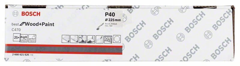Brusni list C470, paket od 25 komada Bosch 2608621026, 225 mm, 40 - slika 2