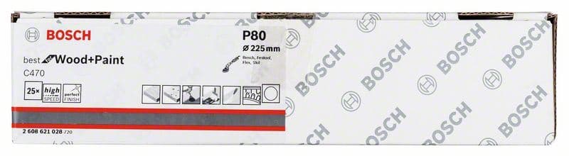 Brusni list C470, paket od 25 komada Bosch 2608621028, 225 mm, 80 - slika 2