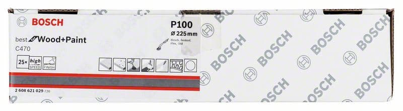 Brusni list C470, paket od 25 komada Bosch 2608621029, 225 mm, 100 - slika 2