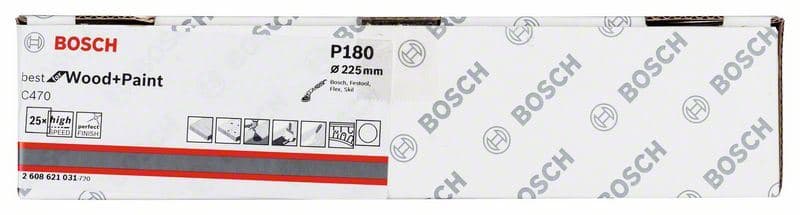 Brusni list C470, paket od 25 komada Bosch 2608621031, 225 mm, 180 - slika 2