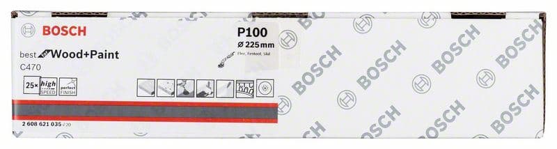 Brusni list C470, paket od 25 komada Bosch 2608621035, 225 mm, 100 - slika 2