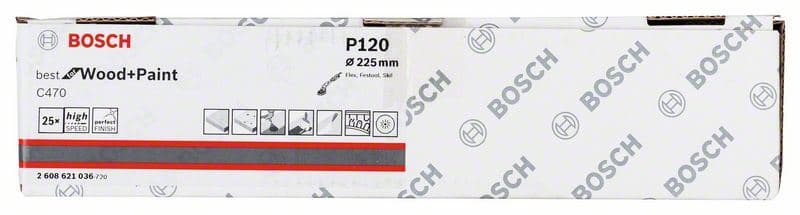 Brusni list C470, paket od 25 komada Bosch 2608621036, 225 mm, 120 - slika 2