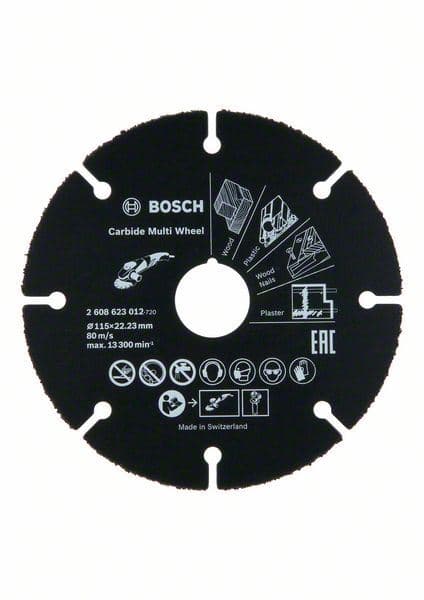 Carbide Multi Wheel rezna ploča 115 mm Bosch 2608623012, 115mm; 1 mm; 22,23 mm - slika 3