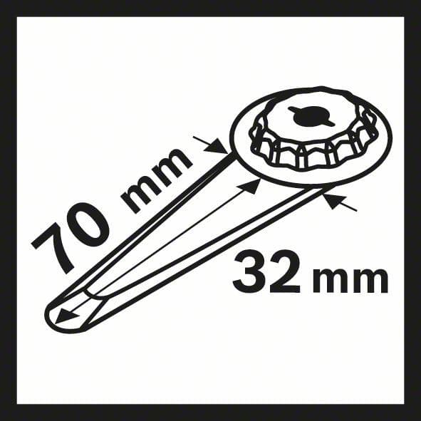 HCS univerzalni sekač utora MAII 32 SLC Bosch 2608662575, 70 x 32 mm - slika 7
