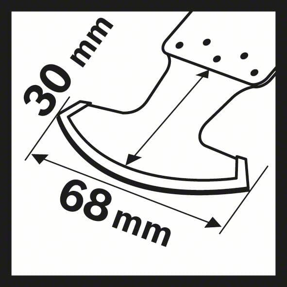 Diamant-RIFF segmentni list testere MATI 68 RD4 Bosch 2608662580, 68 x 30 mm - slika 6