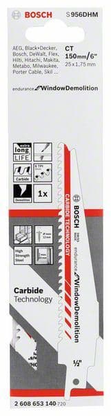 List univerzalne testere S 956 DHM Bosch 2608653140, Carbide endurance za Window Demolition - slika 2