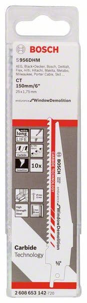 List univerzalne testere S 956 DHM Bosch 2608653142, Carbide endurance za Window Demolition - slika 2