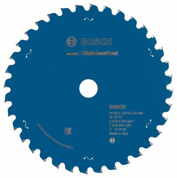 List kružne testere Expert for Stainless Steel Bosch 2608644289, 185 x 20 x 1,9 x 36 - slika 2