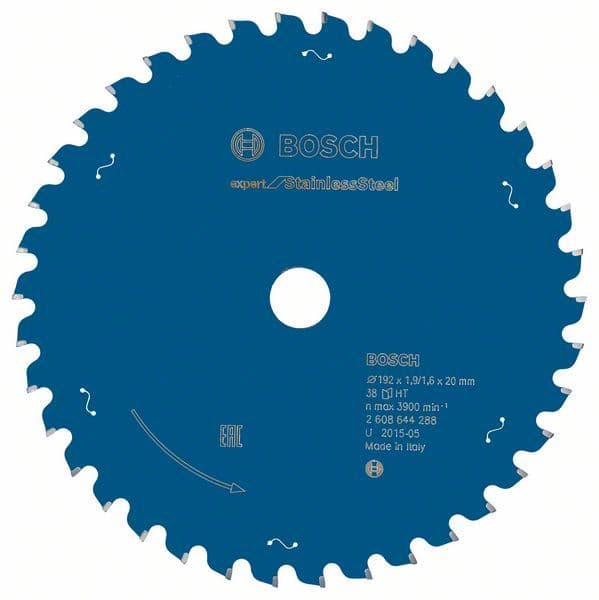 List kružne testere Expert for Stainless Steel Bosch 2608644288, 192 x 20 x 1,9 x 38 - slika 2