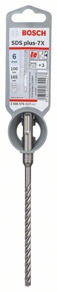 Hamer burgija SDS plus-7X Bosch 2608576117, 6 x 100 x 165 mm