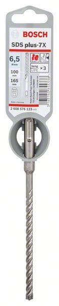Hamer burgija SDS plus-7X Bosch 2608576123, 6,5 x 100 x 165 mm