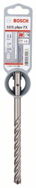 Hamer burgija SDS plus-7X Bosch 2608576146, 11 x 100 x 165 mm