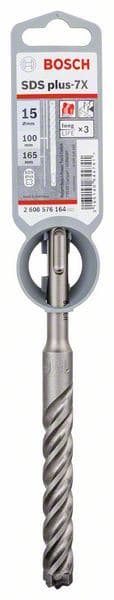 Hamer burgija SDS plus-7X Bosch 2608576164, 15 x 100 x 165 mm