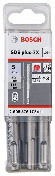 Hamer burgija SDS plus-7X Bosch 2608576172, 5 x 50 x 115 mm