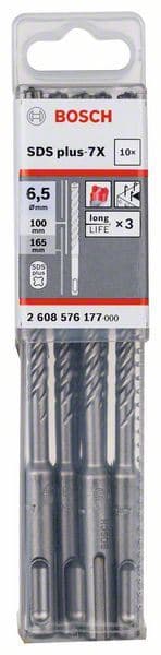 Hamer burgija SDS plus-7X Bosch 2608576177, 6,5 x 100 x 165 mm, 1 komad
