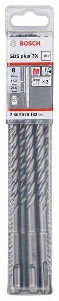 Hamer burgija SDS plus-7X Bosch 2608576182, 8 x 150 x 215 mm, 1 komad