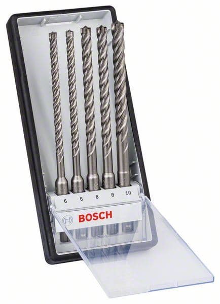 5-delni set Robust Line hamer burgija SDS plus-7X Bosch 2608576200, 6; 6; 8; 8; 10 mm - slika 2