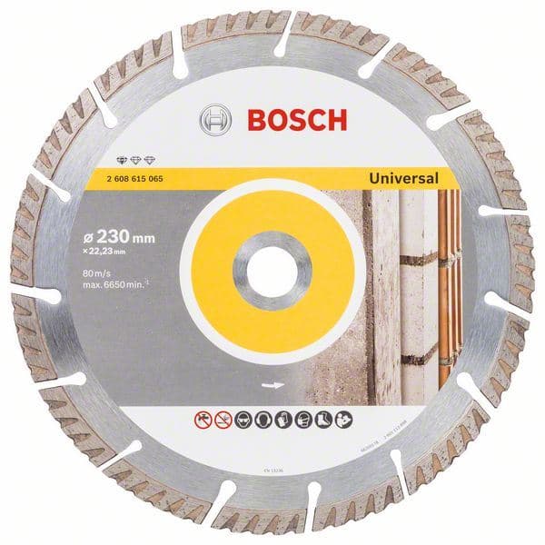 Dijamantska rezna ploča Standard for Universal 230x22,23 Bosch 2608615065, 230x22.23x2.6x10mm - slika 2