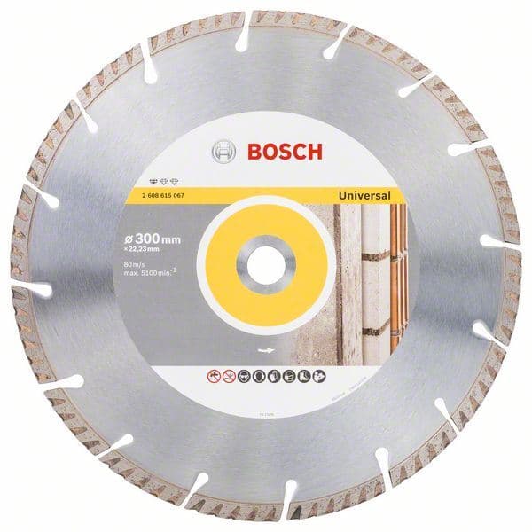 Dijamantska rezna ploča Standard for Universal 300x22,23 Bosch 2608615067, 300x22.23x3.3x10mm - slika 2
