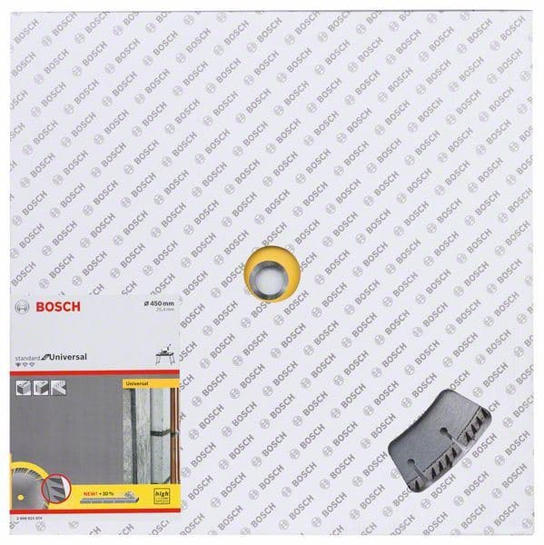 Dijamantska rezna ploča Standard for Universal 450x25,4 Bosch 2608615074, 450x25.4x3.6x10mm
