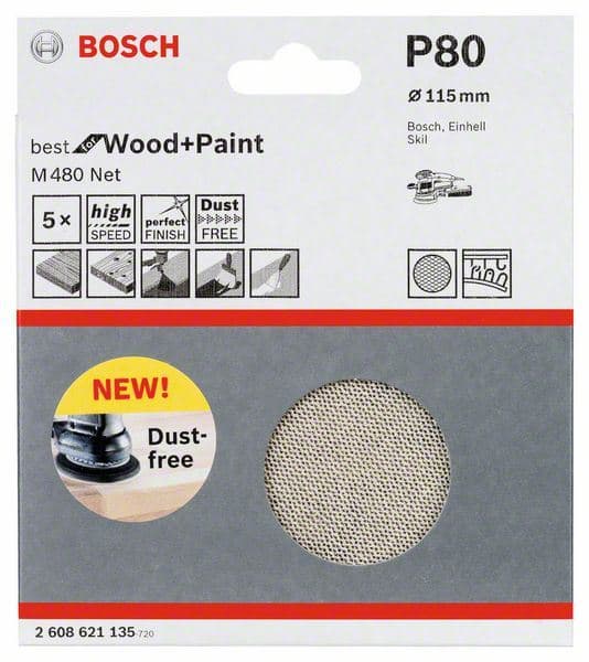 Brusni list Bosch 2608621135, 115 mm, 80 - slika 2