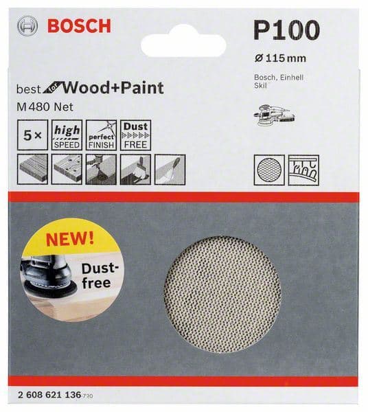 Brusni list Bosch 2608621136, 115 mm, 100 - slika 2