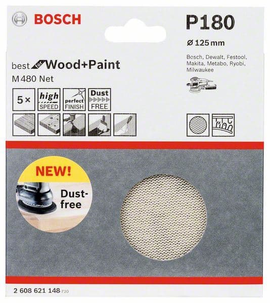 Brusni list Bosch 2608621148, 125 mm, 180 - slika 2