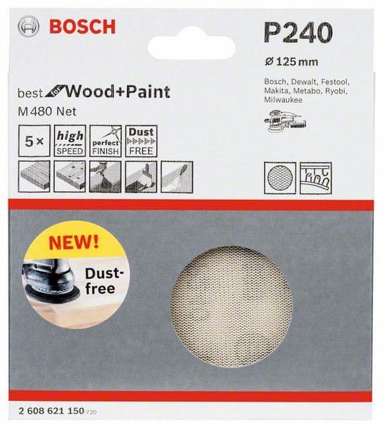 Brusni list Bosch 2608621150, 125 mm, 240 - slika 2