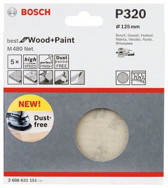 Brusni list Bosch 2608621151, 125 mm, 320 - slika 2