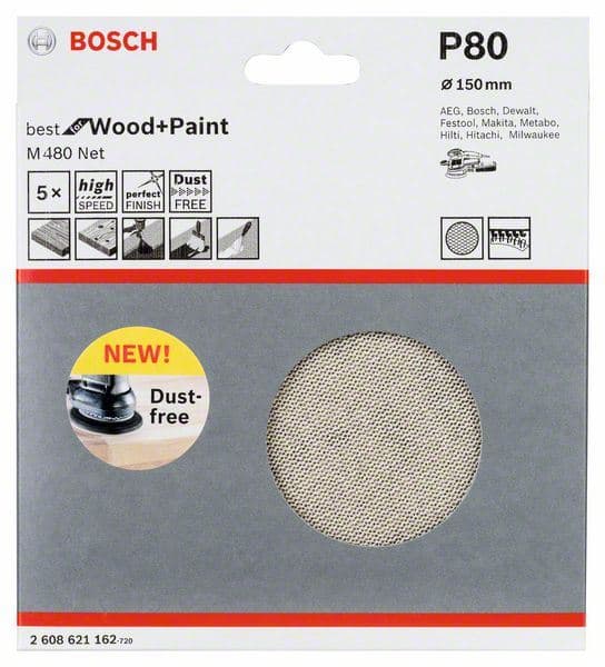 Brusni list Bosch 2608621162, 150 mm, 80 - slika 2