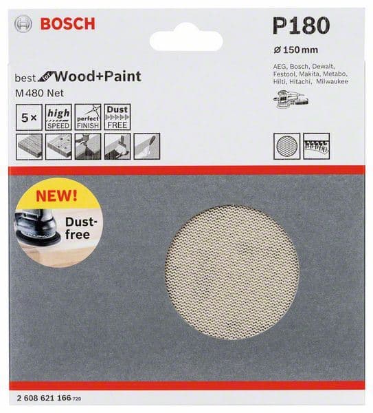 Brusni list Bosch 2608621166, 150 mm, 180 - slika 2