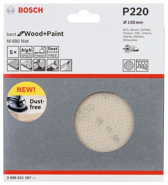 Brusni list Bosch 2608621167, 150 mm, 220 - slika 2
