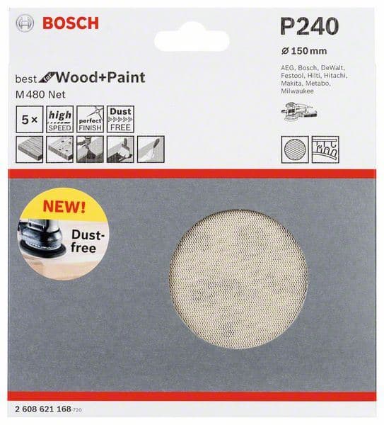 Brusni list Bosch 2608621168, 150 mm, 240 - slika 2