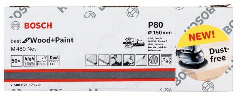 Brusni list Bosch 2608621171, 150 mm, 80, 1 komad - slika 2