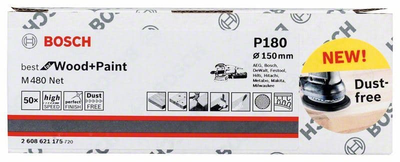 Brusni list Bosch 2608621175, 150 mm, 180 - slika 2