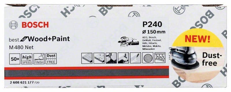 Brusni list Bosch 2608621177, 150 mm, 240, 1 komad - slika 2