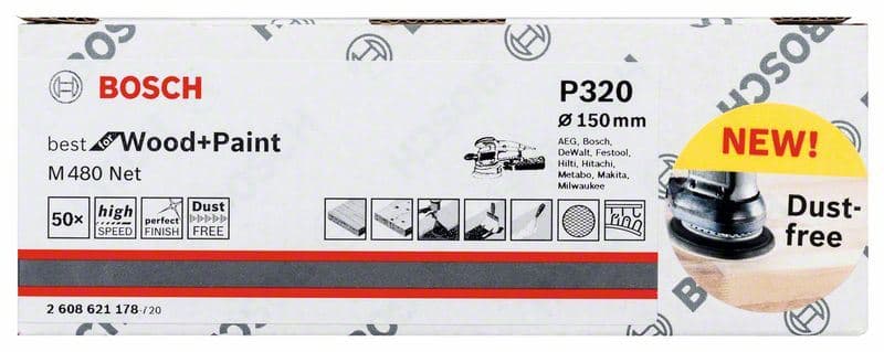 Brusni list Bosch 2608621178, 150 mm, 320, 1 komad - slika 2