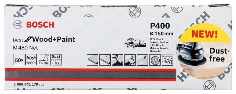 Brusni list Bosch 2608621179, 150 mm, 400, 1 komad - slika 2