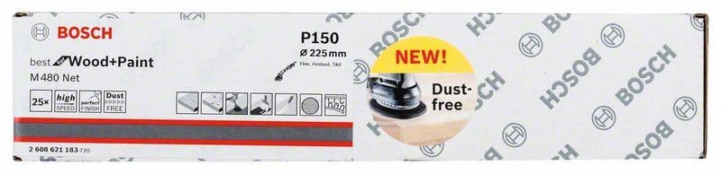 Mrežasti brusni list M 480 Bosch 2608621183, 225 mm, 150, 1 komad - slika 2
