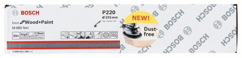 Mrežasti brusni list M 480 Bosch 2608621185, 225 mm, 220, 1 komad - slika 2