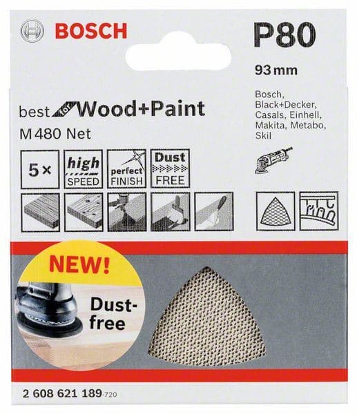 Brusni list Bosch 2608621189, 93 mm, 80 - slika 2