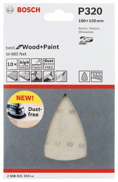 Brusni list Bosch 2608621214, 100x150 mm, 320 - slika 2