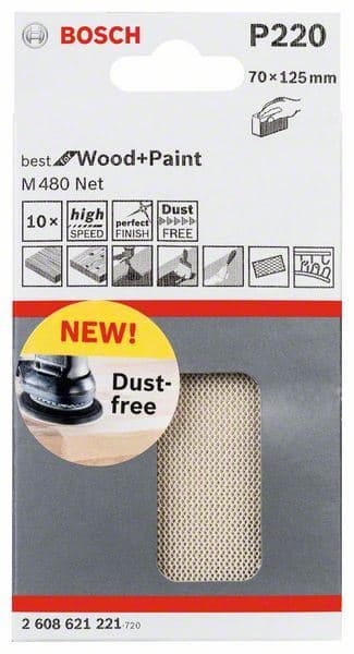 Brusni list Bosch 2608621221, 70 x 125 mm, 220 - slika 2