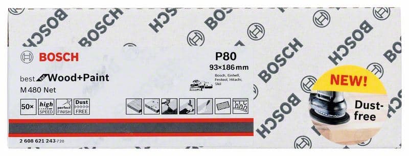 Brusni list Bosch 2608621243, 93 x 186 mm, 80 - slika 2