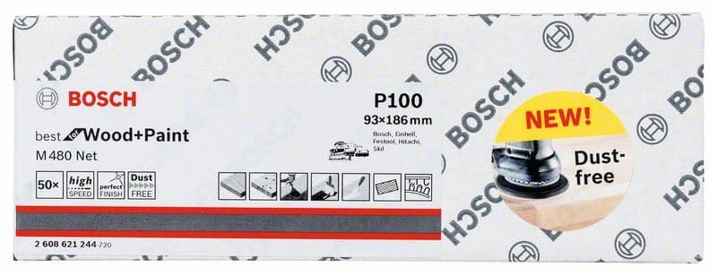 Brusni list Bosch 2608621244, 93 x 186 mm, 100 - slika 2