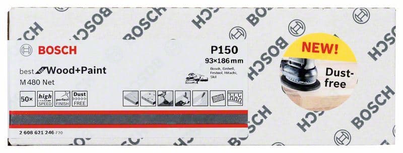Brusni list Bosch 2608621246, 93 x 186 mm, 150 - slika 2